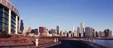 Panorama of Chicago clipart