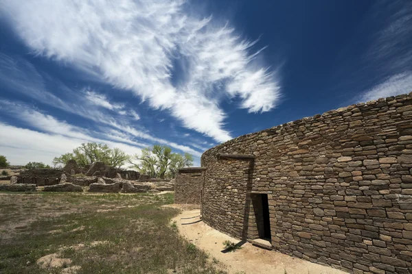 Aztéckých ruin v Novém Mexiku — Stock fotografie