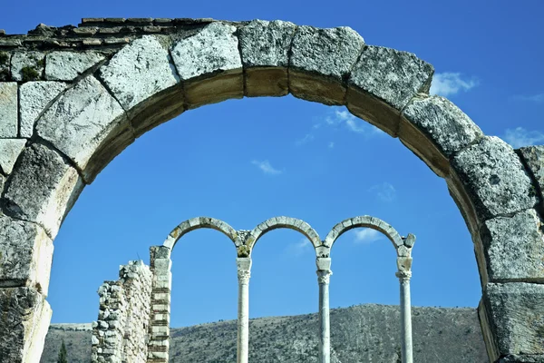 Umayyaderna ruinerna i anjar — Stockfoto