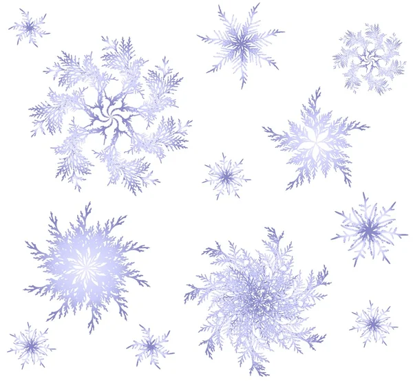 Seamless background with beautiful snowflakes. — Stock Vector