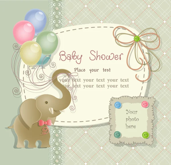 Baby dusch Royaltyfria illustrationer