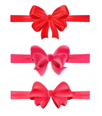 Set of bows clipart