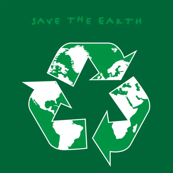 Salvar la Tierra — Vector de stock