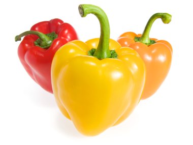 Three bell pepper clipart