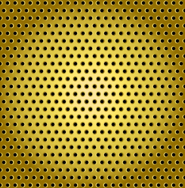 抽象の黄金のスピーカー グリル、ベクトルの背景 — ストックベクタ