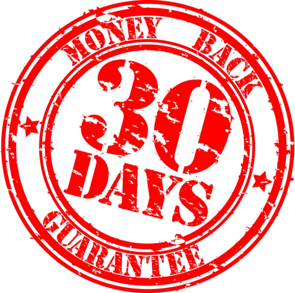 30-дневная гарантия возврата денег — стоковый вектор