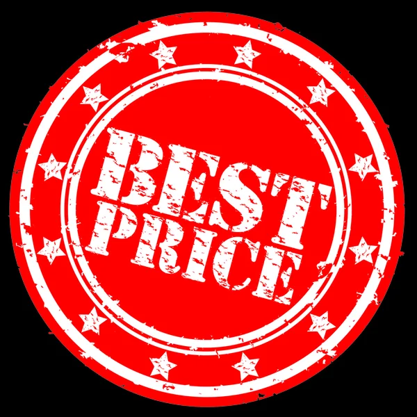 Best price rubber stamp, vector illustration — Stock Vector