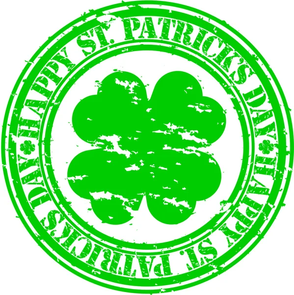 stock vector Grunge Happy Saint Patrick's Day rubber stamp