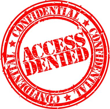 Grunge access denied rubber stamp, vector illustration clipart