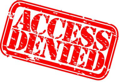 Grunge access denied rubber stamp, vector illustration clipart