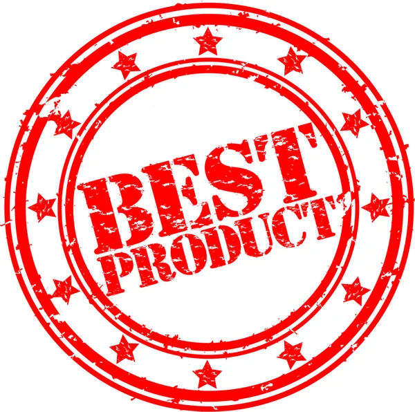 Grunge legjobb termék gumibélyegző, vektoros illusztráció — Stock Vector