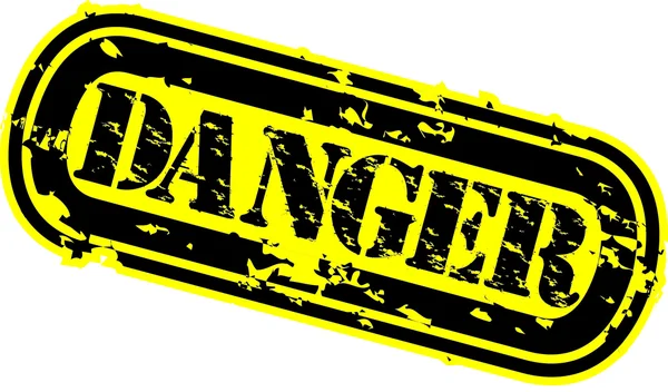 Grunge danger tampon caoutchouc, illustration vectorielle — Image vectorielle