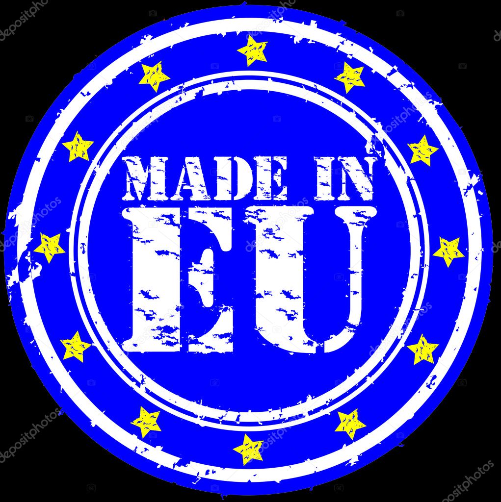 Grunge made in European Union rubber stamp, vector illustration — Stock Vector © DinoZZZ 9207411