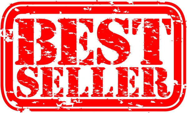 Grunge timbro di gomma best seller, illustrazione vettoriale — Vettoriale Stock