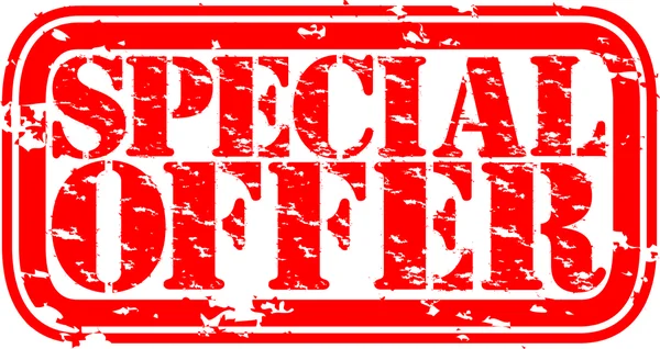 Grunge oferta especial sello de goma, ilustración vectorial — Vector de stock