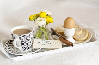 Breakfast for mother day clipart