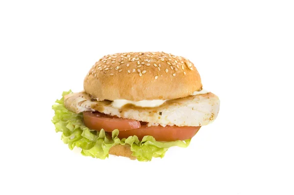 Kurczak burger — Zdjęcie stockowe