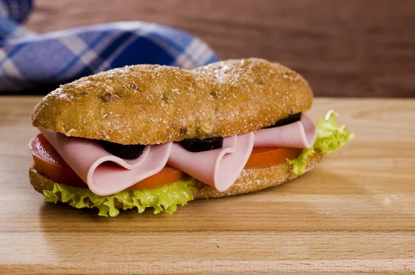 三明治配蔬菜 — 图库照片