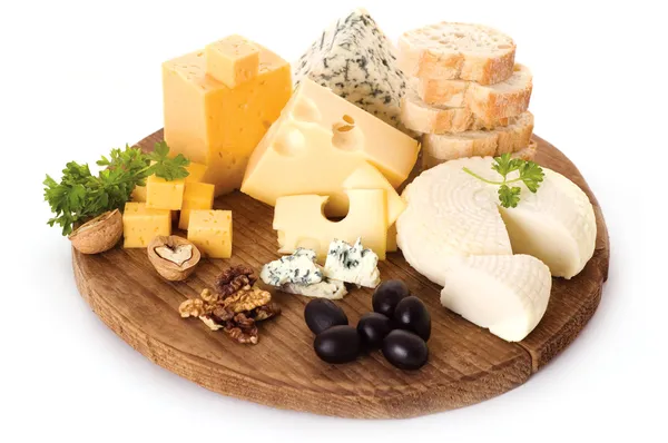 Board of cheese — Stock Photo, Image
