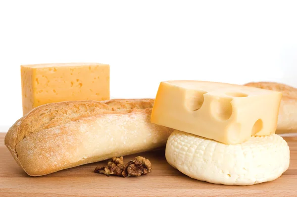 치즈와 빵 — 스톡 사진