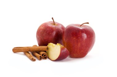 Apples and cinnamon clipart