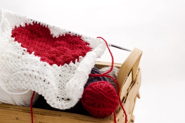 Coeur de tricot — Photo