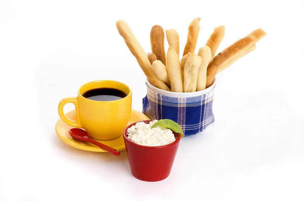 Café da manhã com café — Fotografia de Stock