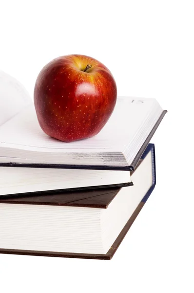 stock image Apple and books