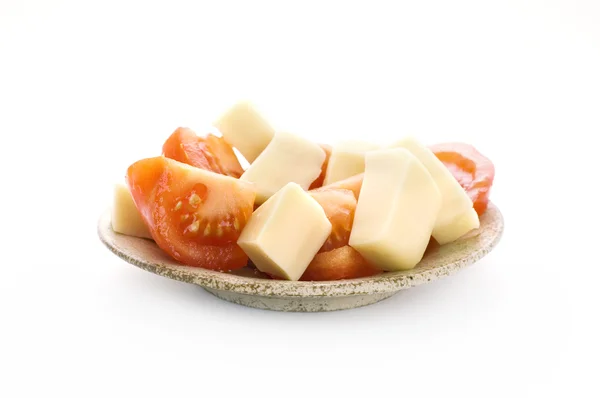 Rajče a sýr — Stock fotografie