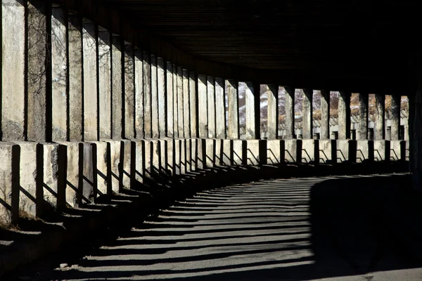 Tunnel delle valanghe Fotografia Stock
