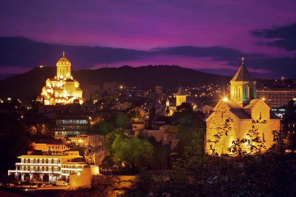 Sunrise in Tbilisi. — Stock Photo, Image