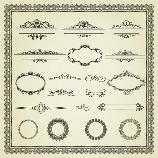 Set of design elements — Stock Vector