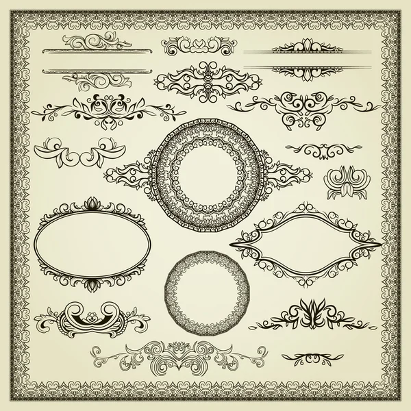 Conjunto de elementos de diseño — Archivo Imágenes Vectoriales
