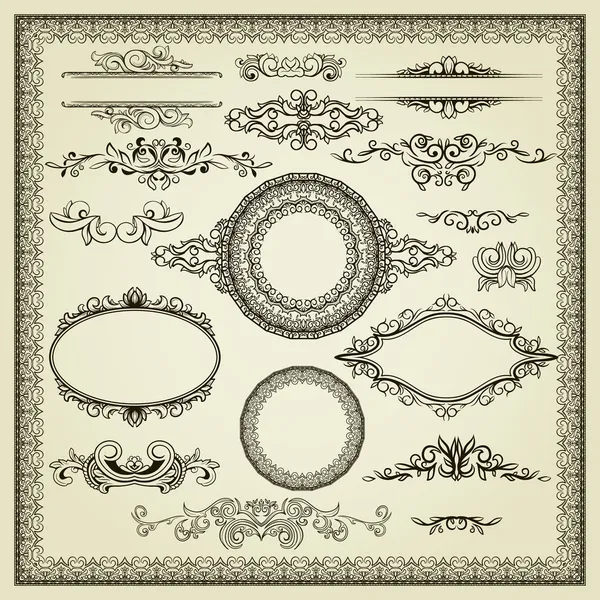 Conjunto de elementos de design Ilustração De Bancos De Imagens