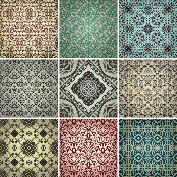 Collection of seamless patterns