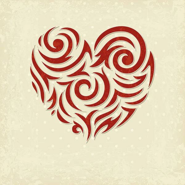 Grunge fond de valentin — Image vectorielle