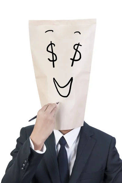 stock image Businessman cover head