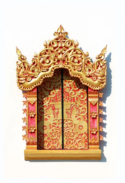 Konst thailändska fönster — Stockfoto
