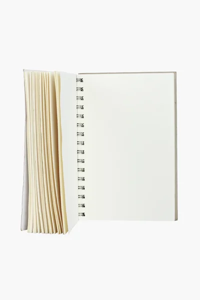 Fondo blanco. espiral de papel — Stockfoto