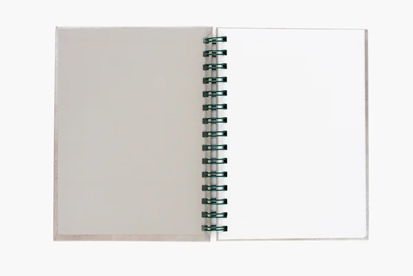 Fondo en blanco. espiral de papel —  Fotos de Stock