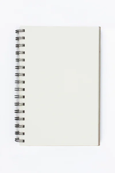 Fundo em branco. espiral de papel — Fotografia de Stock