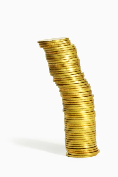 Gouden munten heap — Stockfoto