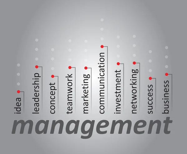 Management concept — Stock Vector