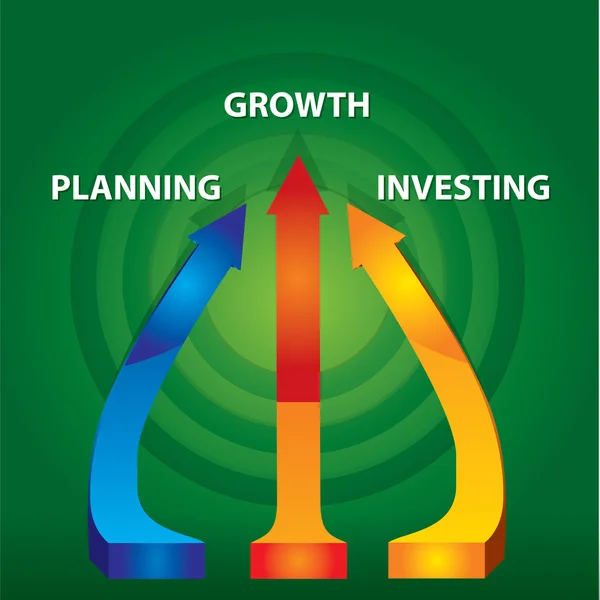 Arrows of growth — Stock Vector