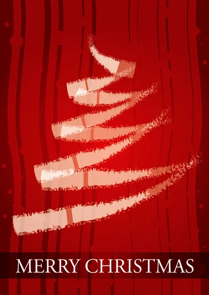 有抽象圣诞树的圣诞卡 — 图库矢量图片