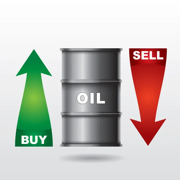 Grafik zur Ölförderung — Stockvektor