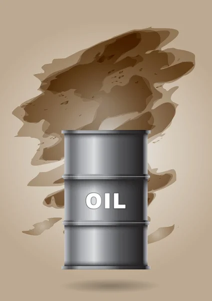 Barrica de petróleo — Vector de stock