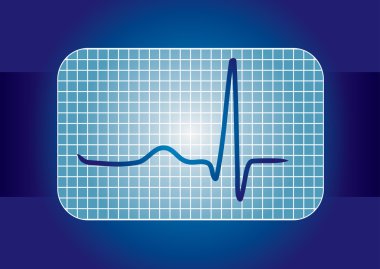 ECG curve clipart