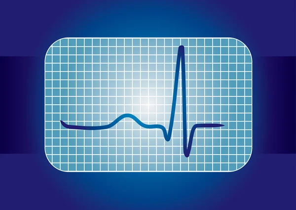 EKG eğrisi — Stok Vektör