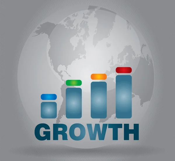 Crecimiento, concepto empresarial — Vector de stock